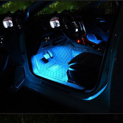 USB Voice Control Music Rhythm Light Car Interior Modification